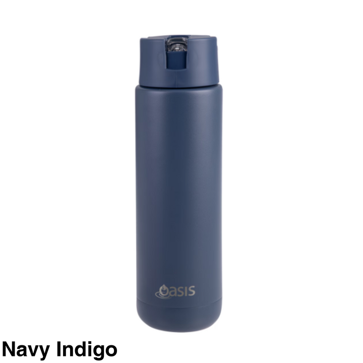 Oasis Moda Triple Insulated 700Ml Bottle Navy Indigo