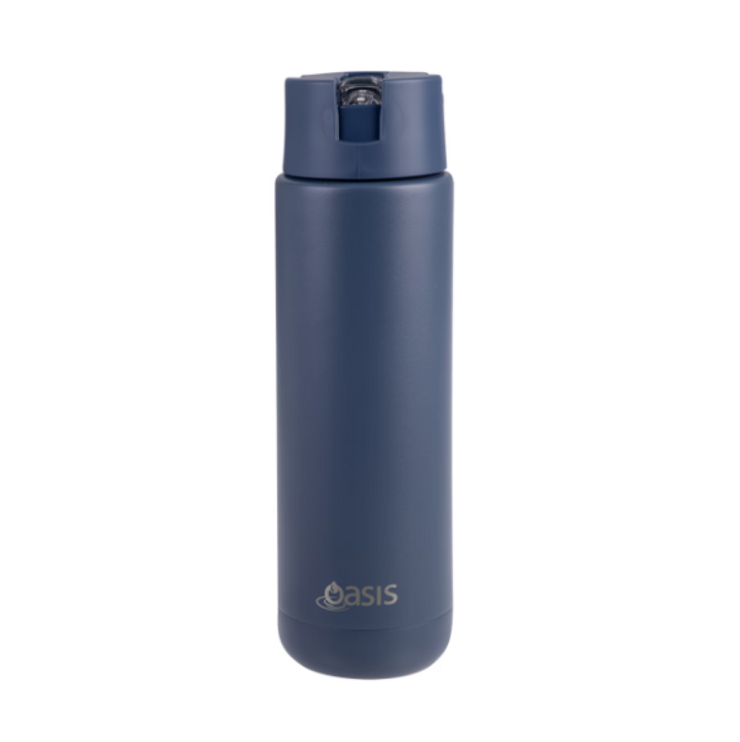Oasis Moda Triple Insulated 700Ml Bottle Navy Indigo