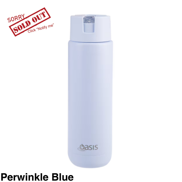 Oasis Moda Triple Insulated 700Ml Bottle Perwinkle Blue