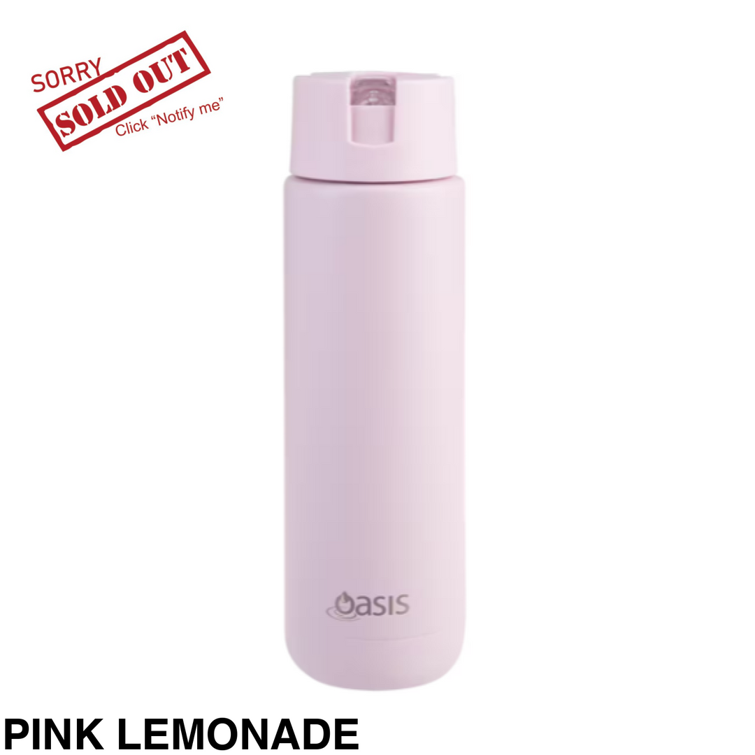 Oasis Moda Triple Insulated 700Ml Bottle Pink Lemonade