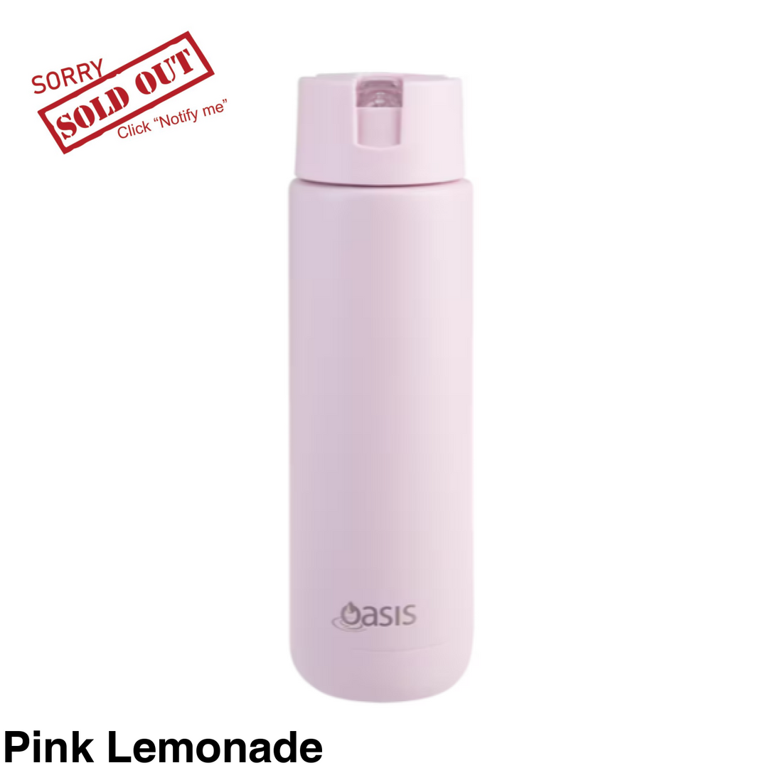 Oasis Moda Triple Insulated 700Ml Bottle Pink Lemonade