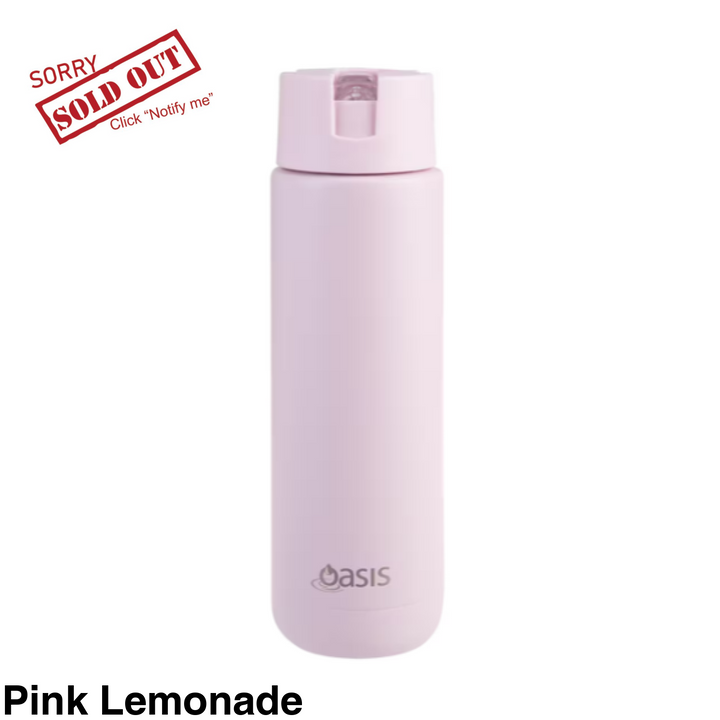 Oasis Moda Triple Insulated 700Ml Bottle Pink Lemonade