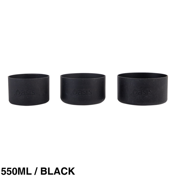 Oasis Silicone Bumper For 550Ml 780Ml & 1.1L Sports Bottle / Black