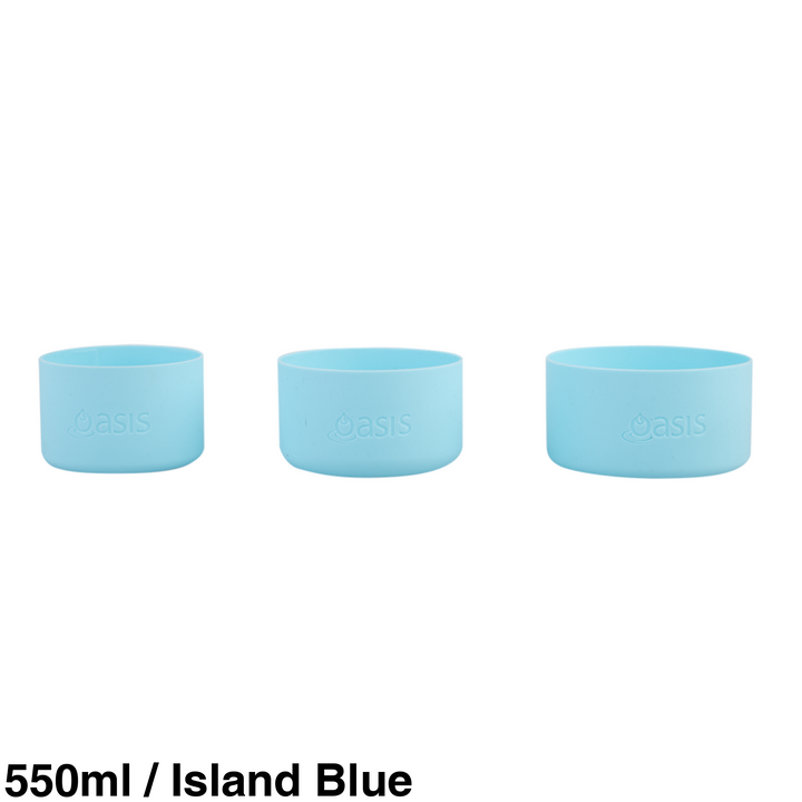 Oasis Silicone Bumper For 550Ml 780Ml & 1.1L Sports Bottle / Island Blue