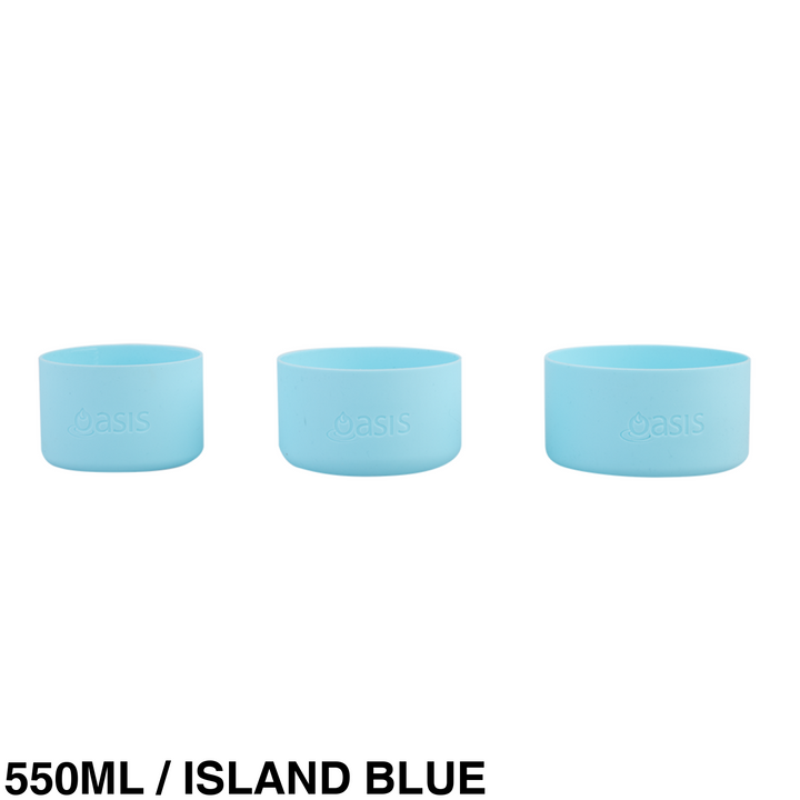 Oasis Silicone Bumper For 550Ml 780Ml & 1.1L Sports Bottle / Island Blue