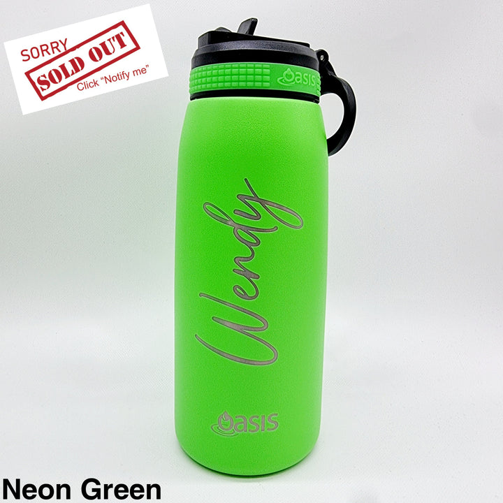 Oasis Sipper Bottle 780Ml Neon Green