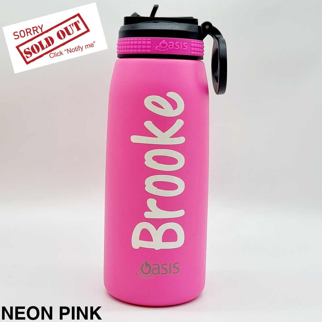 Oasis Sipper Bottle 780Ml Neon Pink