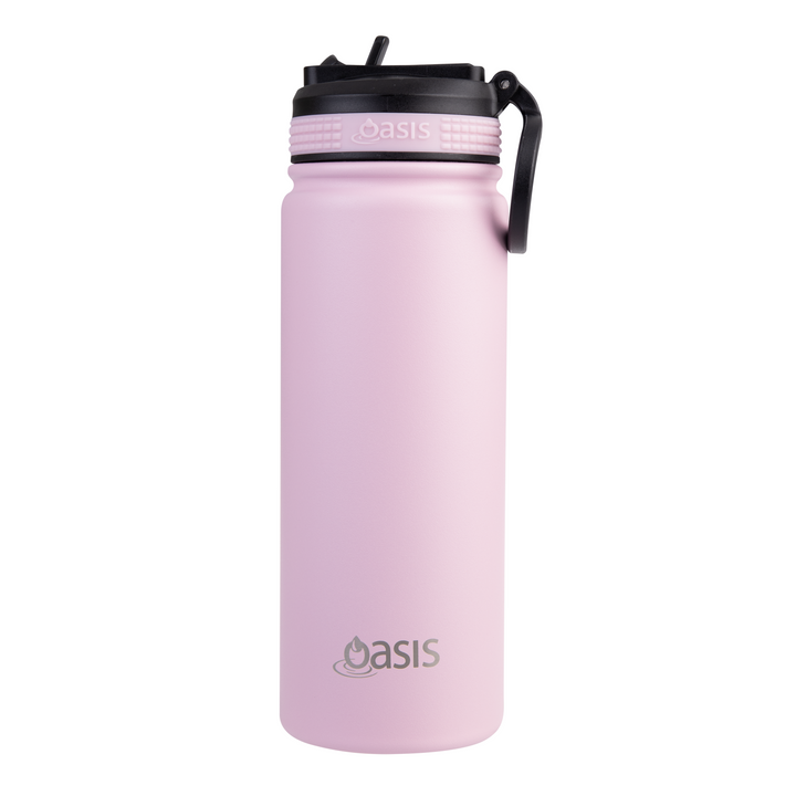 Oasis Sports Bottle w/ Sipper Lid Carnation Pink