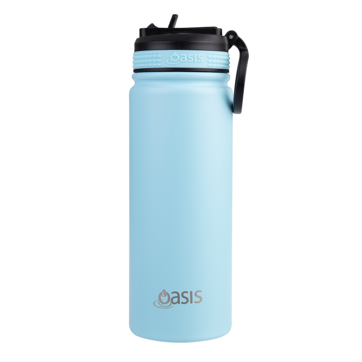 Oasis Sports Bottle w/ Sipper Lid Island Blue