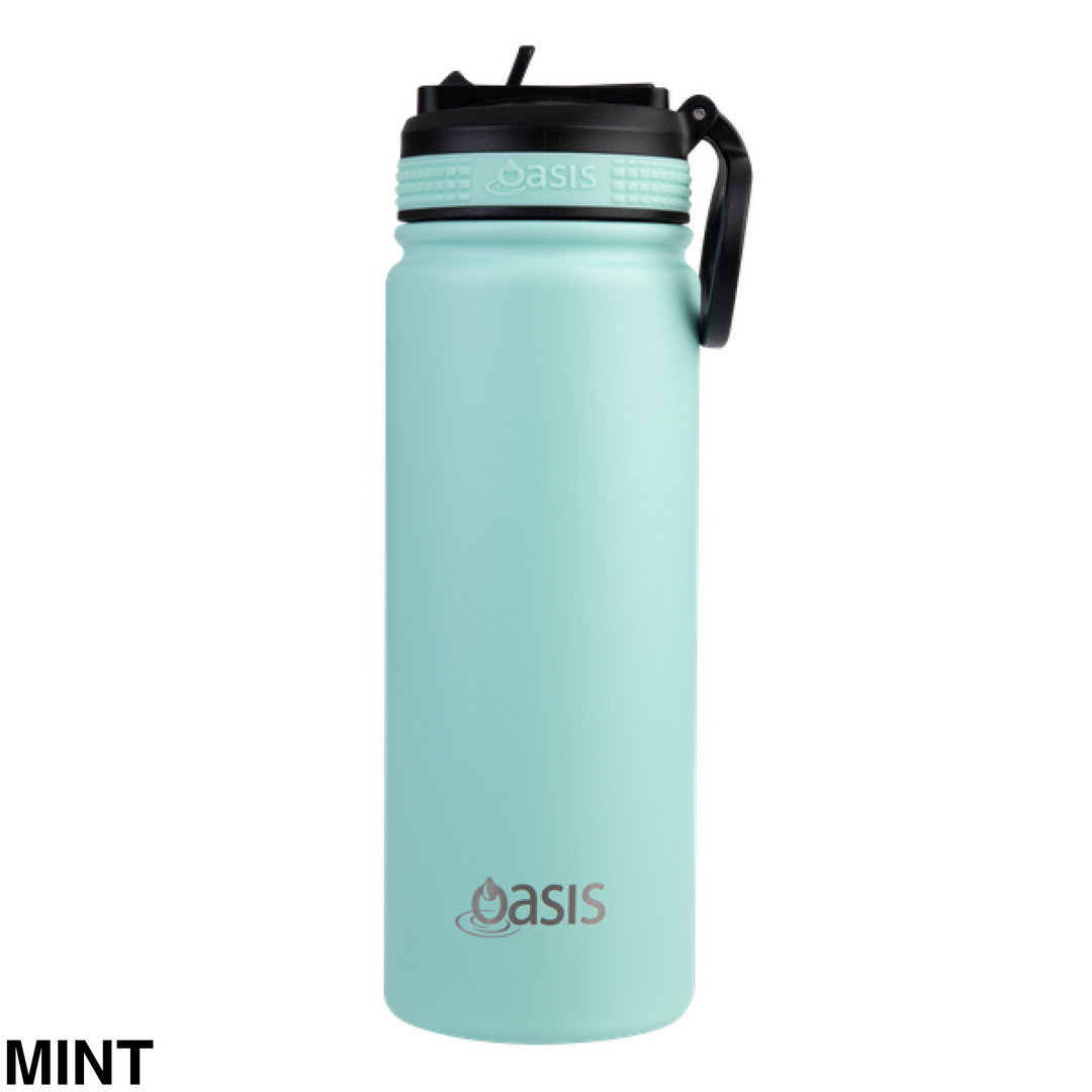 Oasis Sports Bottle w/ Sipper Lid Mint