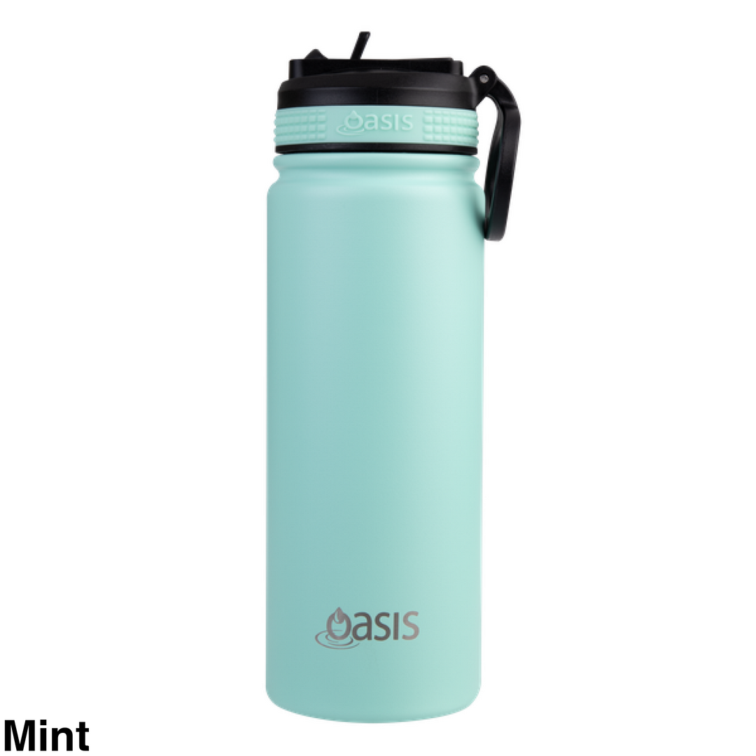 Oasis Sports Bottle w/ Sipper Lid Mint