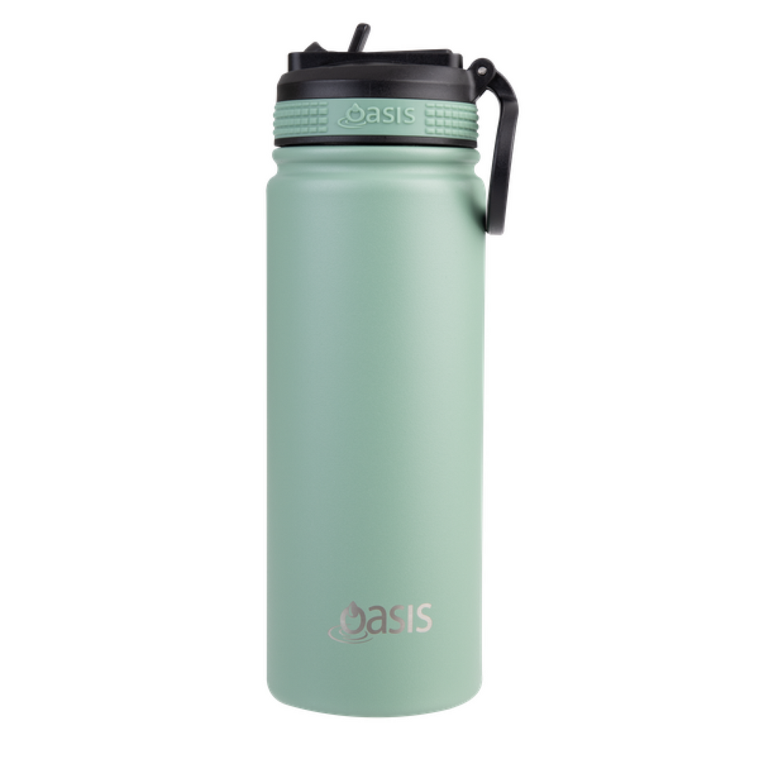 Oasis Sports Bottle w/ Sipper Lid Sage Green