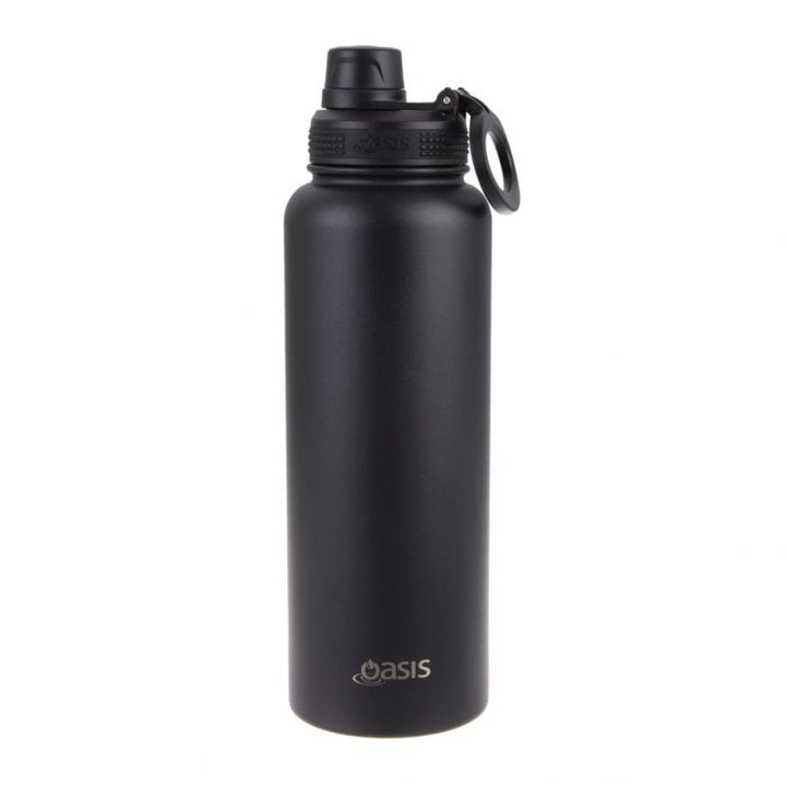 Oasis Sports Bottle W/ Screw Cap 1.1L Black