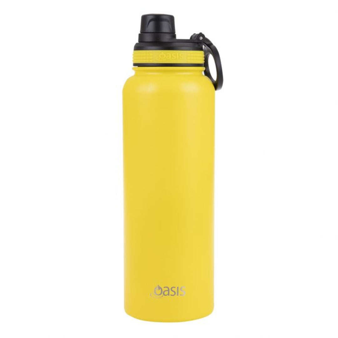 Oasis Sports Bottle W/ Screw Cap 1.1L Neon Yellow