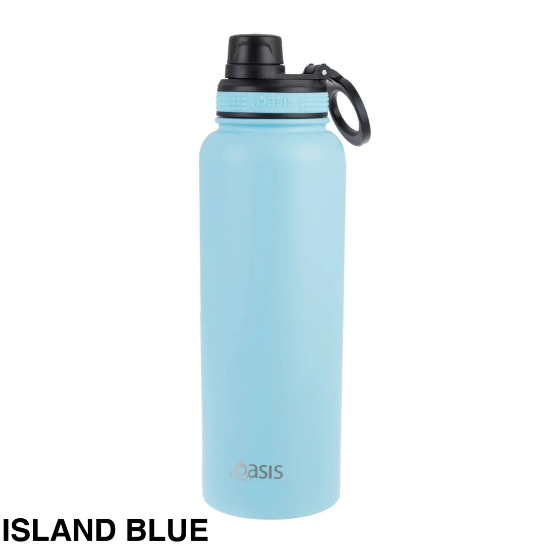 Oasis Sports Bottle W/ Screw Cap 1.1L Island Blue