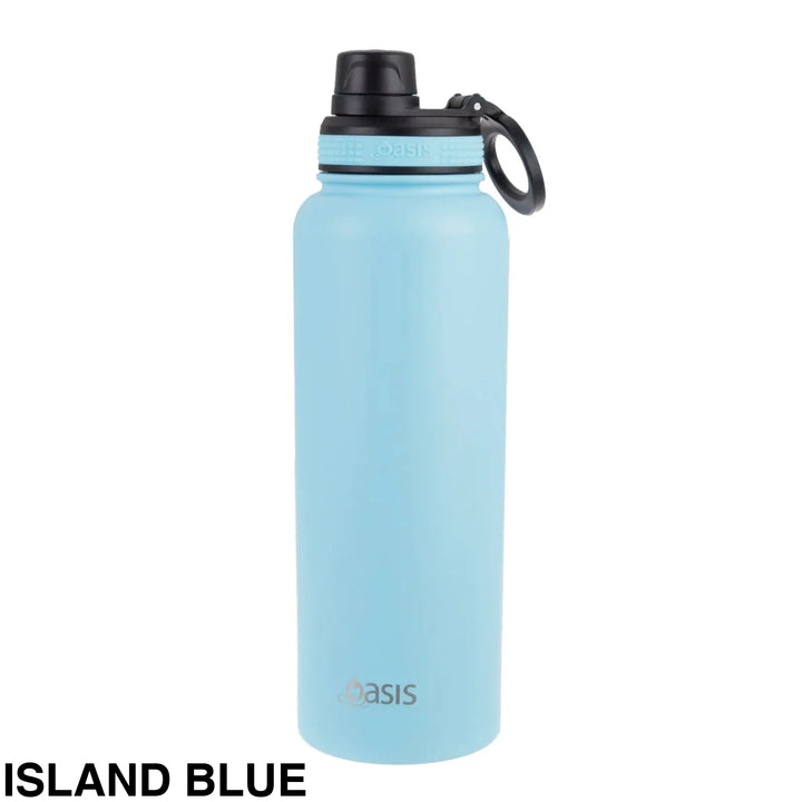 Oasis Sports Bottle W/ Screw Cap 1.1L Island Blue