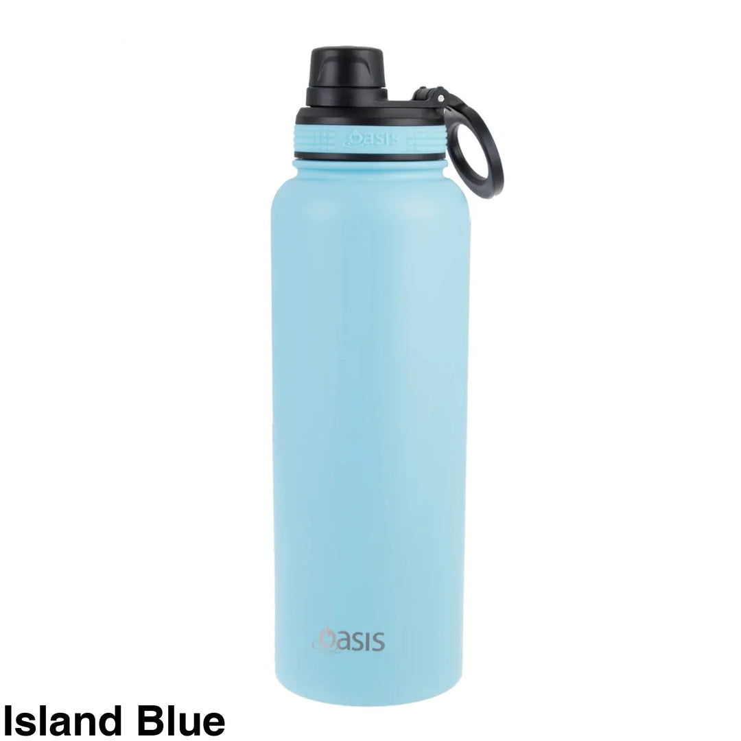 Oasis Sports Bottle W/ Screw Cap 1.1L Island Blue