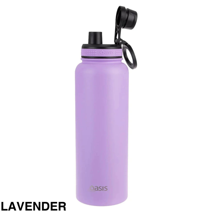 Oasis Sports Bottle W/ Screw Cap 1.1L Lavender