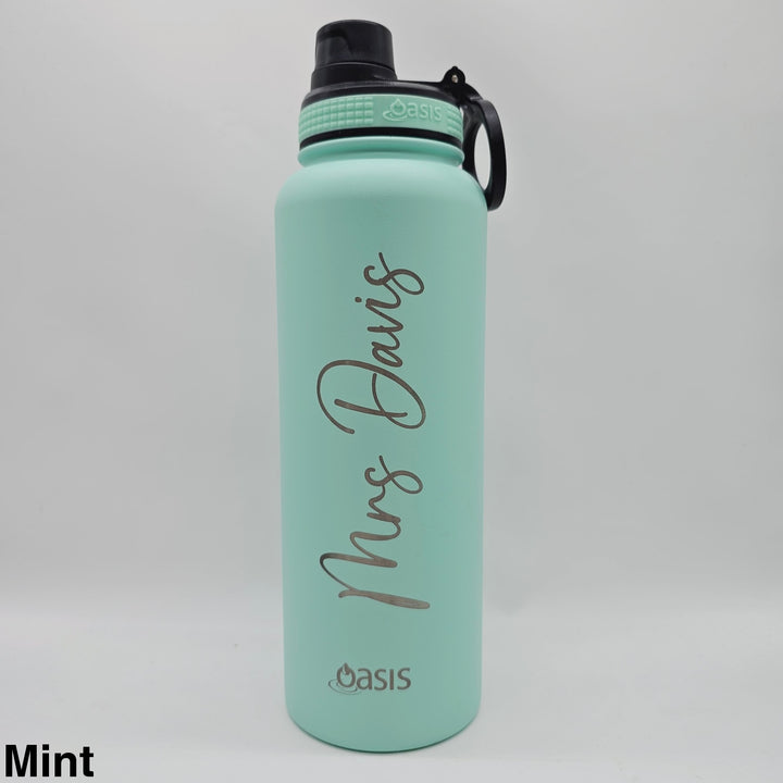 Oasis Sports Bottle W/ Screw Cap 1.1L Mint
