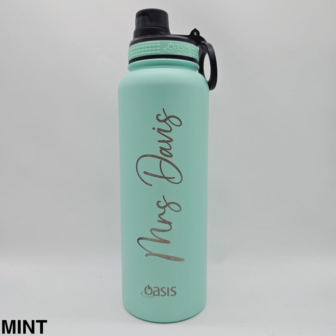 Oasis Sports Bottle W/ Screw Cap 1.1L Mint