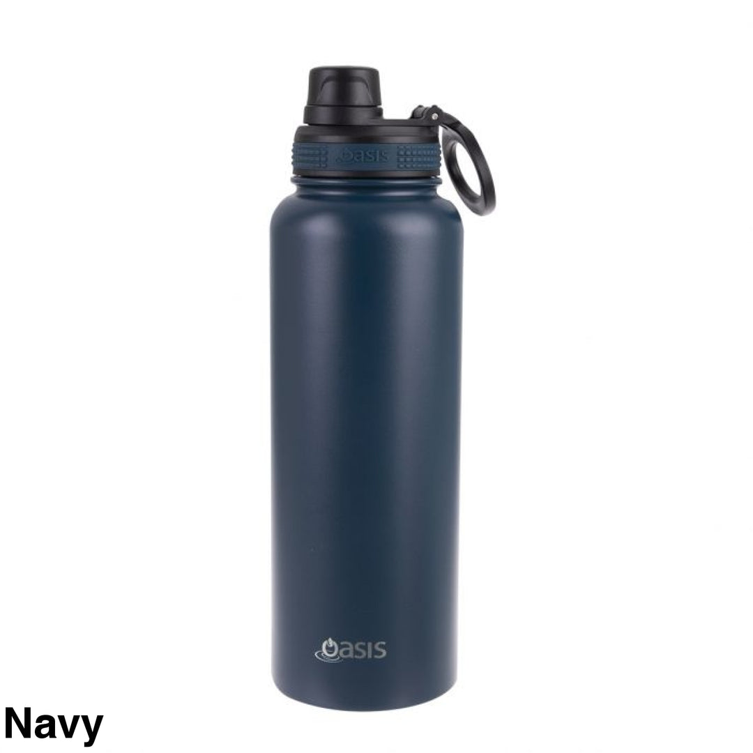 Oasis Sports Bottle W/ Screw Cap 1.1L Navy