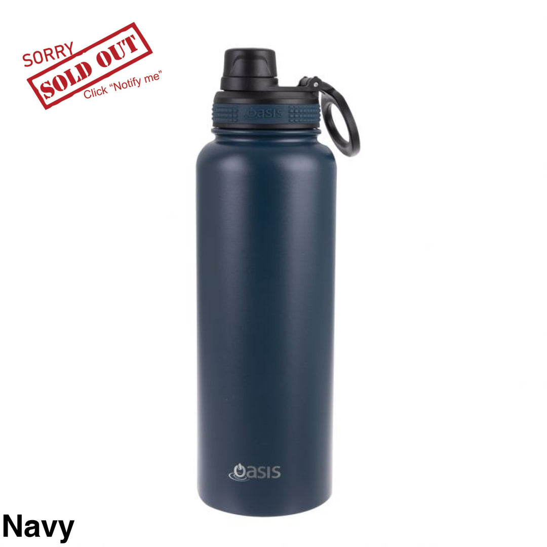 Oasis Sports Bottle W/ Screw Cap 1.1L Navy