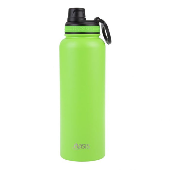 Oasis Sports Bottle W/ Screw Cap 1.1L Neon Green