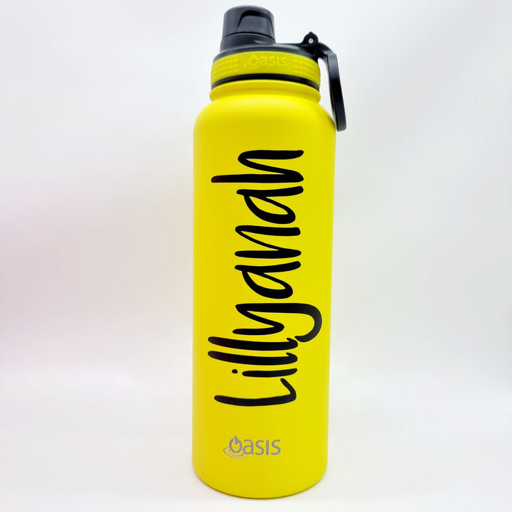 Oasis Sports Bottle W/ Screw Cap 1.1L Neon Yellow