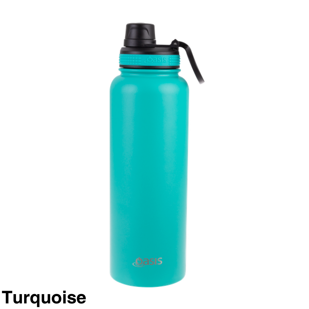 Oasis Sports Bottle w/ Screw Cap 1.1L Turquoise