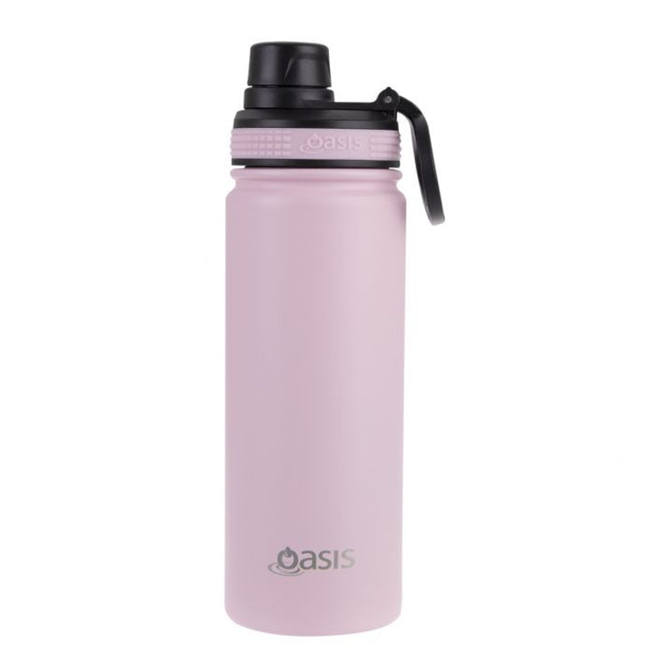 Oasis Sports Bottle W/ Screw Cap 550Ml Carnation Pink