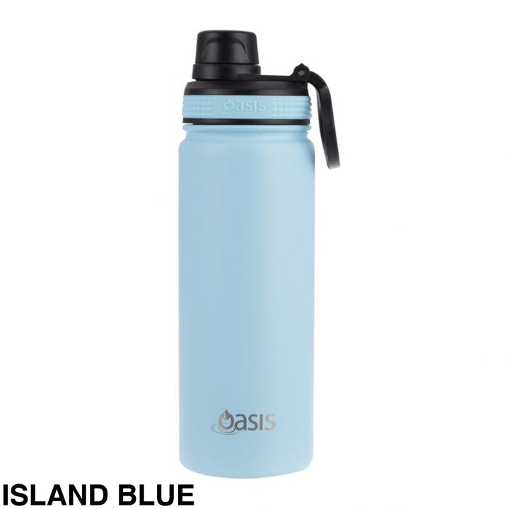 Oasis Sports Bottle W/ Screw Cap 550Ml Island Blue