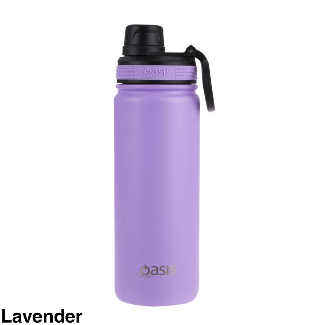Oasis Sports Bottle W/ Screw Cap 550Ml Lavender