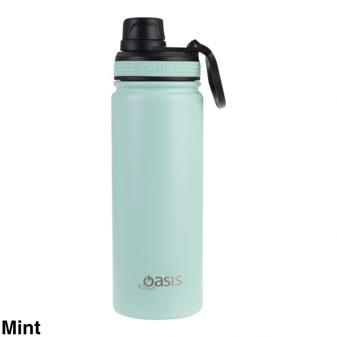 Oasis Sports Bottle W/ Screw Cap 550Ml Mint