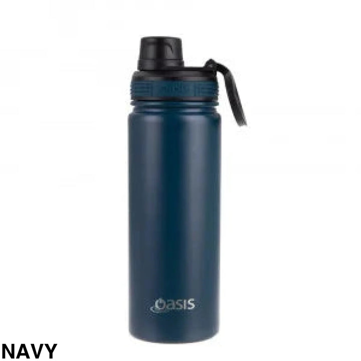 Oasis Sports Bottle W/ Screw Cap 550Ml Navy