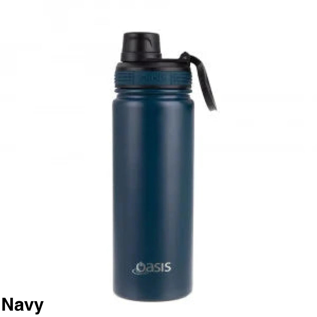 Oasis Sports Bottle W/ Screw Cap 550Ml Navy