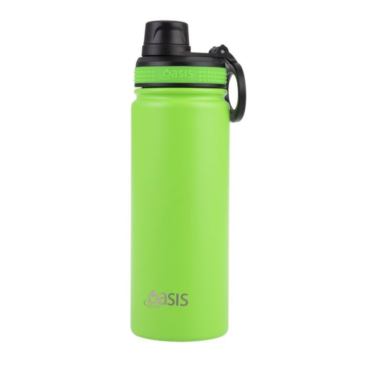 Oasis Sports Bottle W/ Screw Cap 550Ml Neon Green