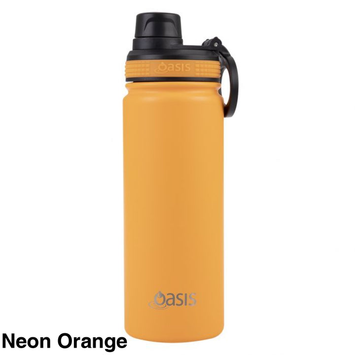 Oasis Sports Bottle W/ Screw Cap 550Ml Neon Orange