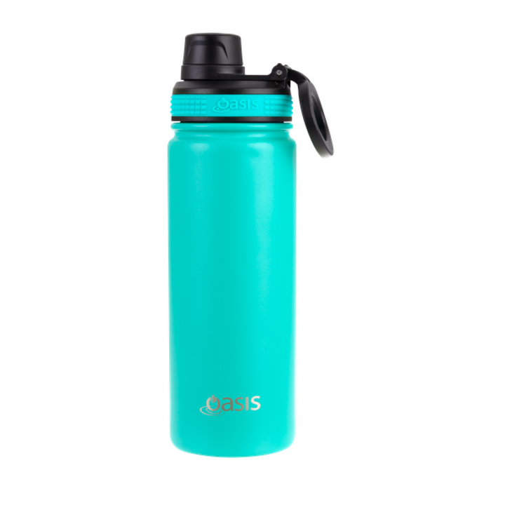 Oasis Sports Bottle w/ Screw Cap 550ml Turquoise