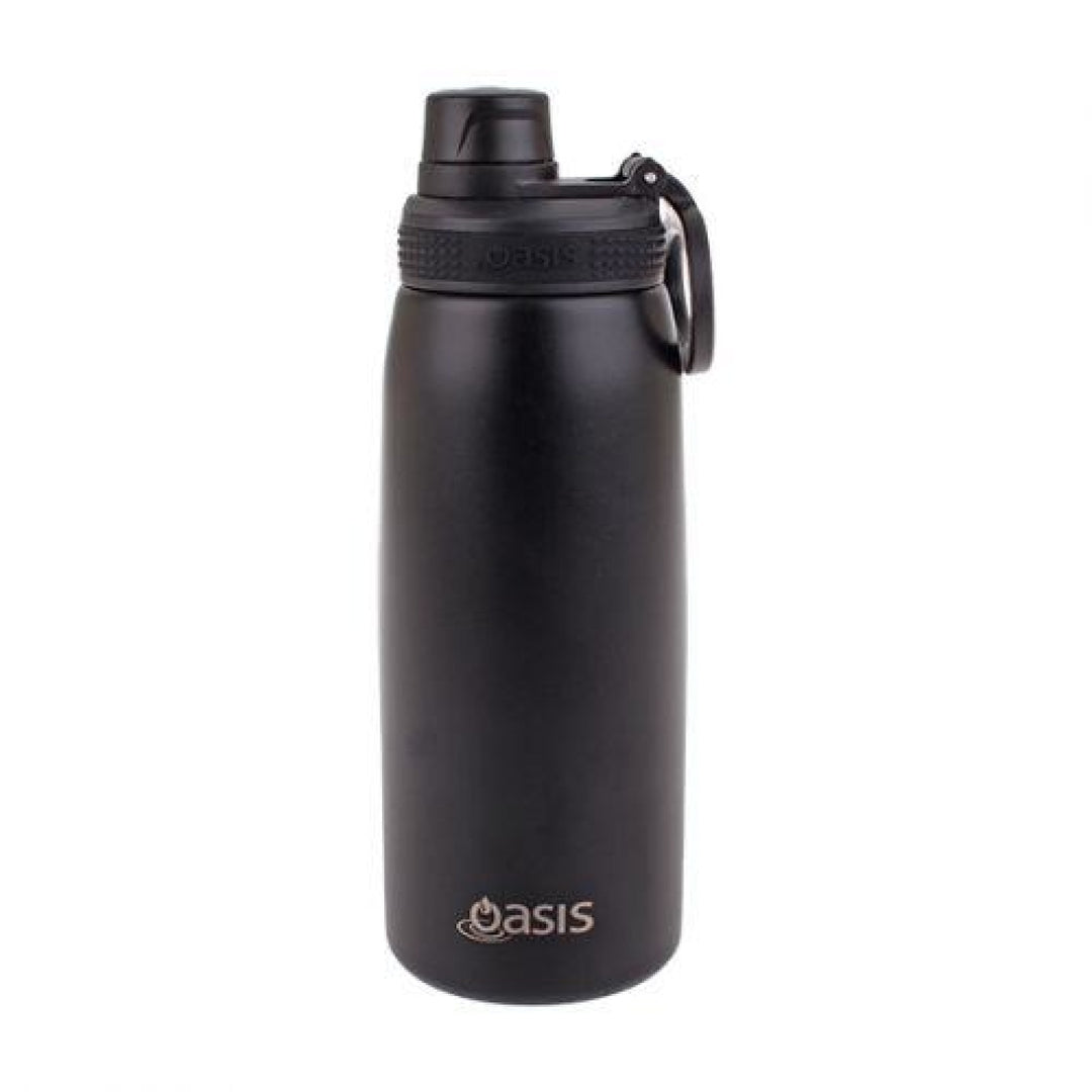 Oasis Sports Bottle W/ Screw Cap 780Ml Black