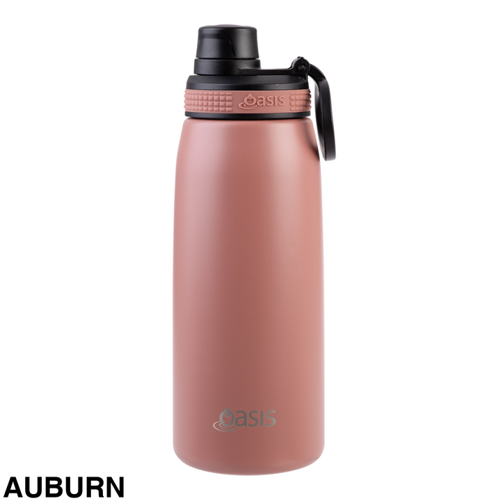 Oasis Sports Bottle w/ Screw Cap 780ml Auburn