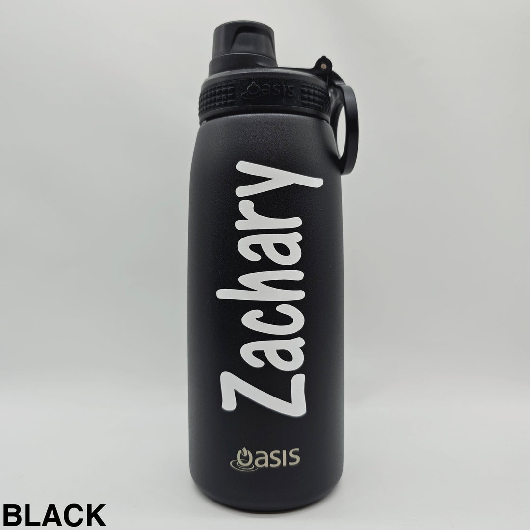 Oasis Sports Bottle W/ Screw Cap 780Ml Black