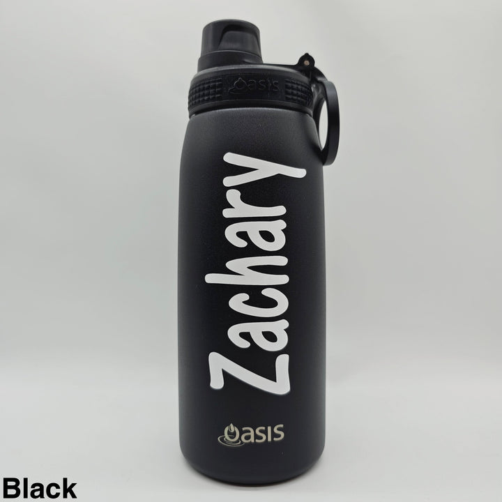 Oasis Sports Bottle W/ Screw Cap 780Ml Black