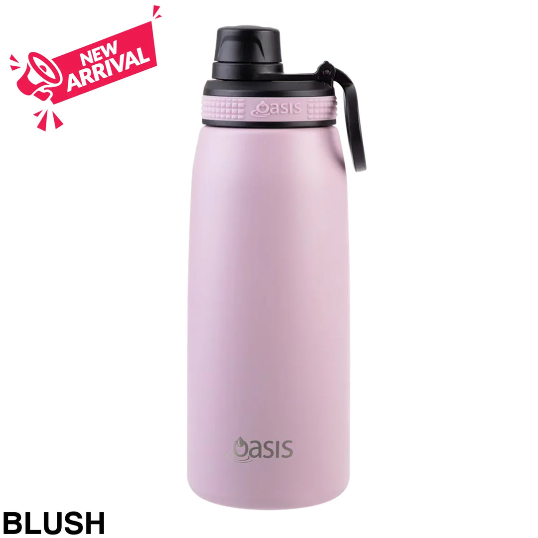 Oasis Sports Bottle w/ Screw Cap 780ml Blush