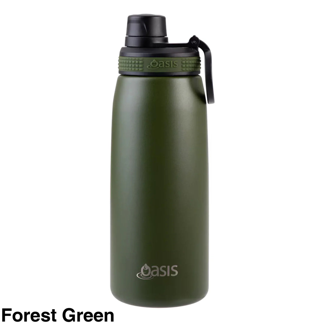 Oasis Sports Bottle w/ Screw Cap 780ml Forest Green