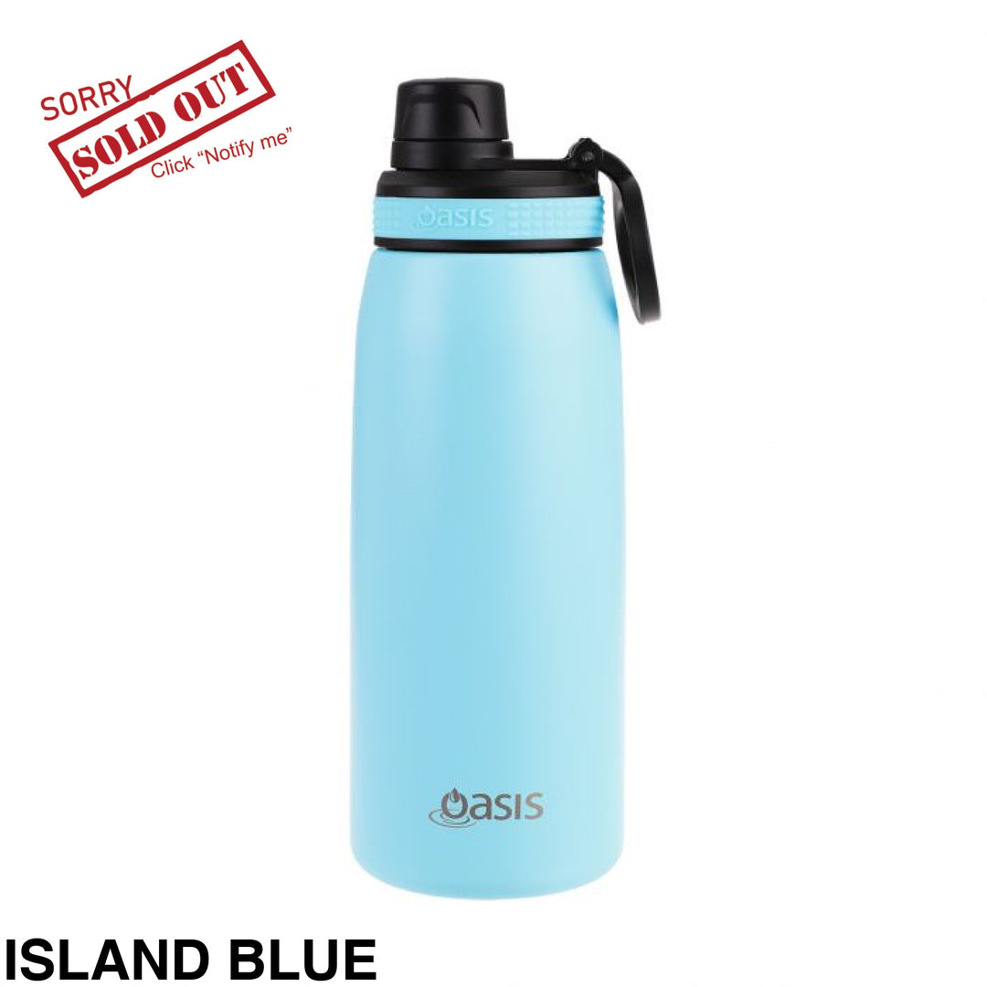 Oasis Sports Bottle W/ Screw Cap 780Ml Island Blue