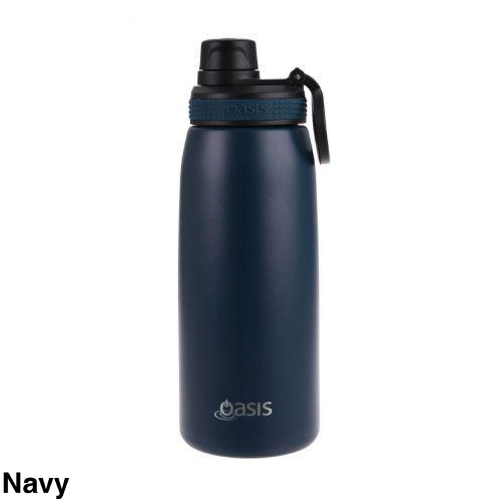 Oasis Sports Bottle W/ Screw Cap 780Ml Navy