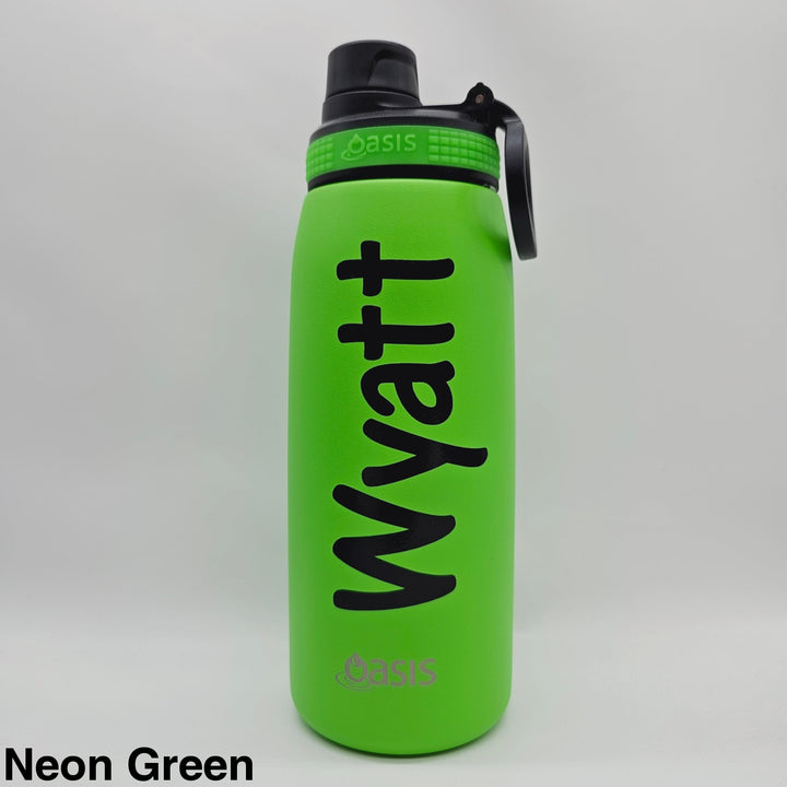 Oasis Sports Bottle W/ Screw Cap 780Ml Neon Green