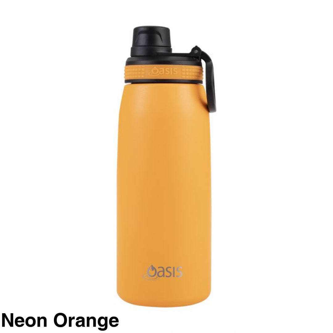 Oasis Sports Bottle W/ Screw Cap 780Ml Neon Orange