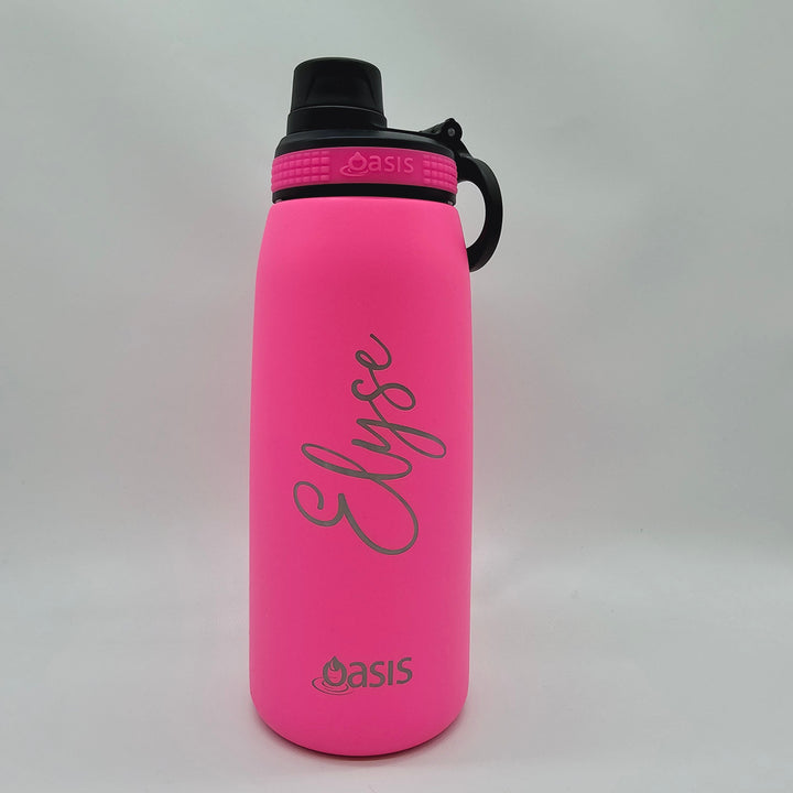 Oasis Sports Bottle W/ Screw Cap 780Ml Neon Pink