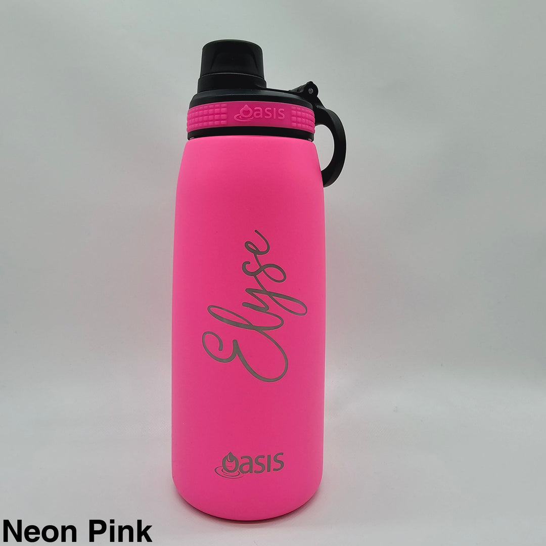 Oasis Sports Bottle W/ Screw Cap 780Ml Neon Pink